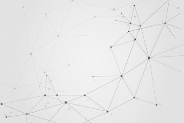 Abstract connecting dots, Polygonal background, technology design, vector illustrator