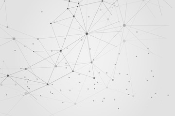 Abstract connecting dots, Polygonal background, technology design, vector illustrator