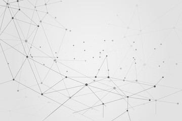 Abstract connecting dots, Polygonal background, technology design, vector illustrator