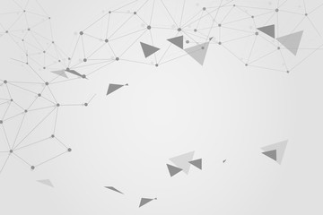 Abstract connecting dots, Polygonal background, technology design, vector illustrator