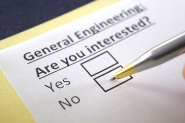 One person is answering question about general engineering.