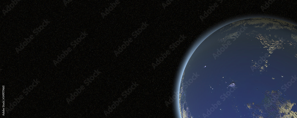 Wall mural solar system in space