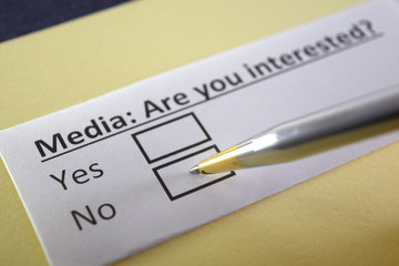 One person is answering question about media.
