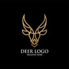 deer logo icon vector isolated