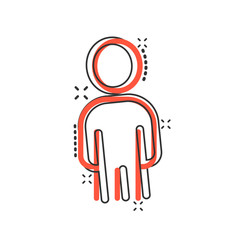 People communication icon in comic style. People cartoon vector illustration on white background. Partnership splash effect business concept.