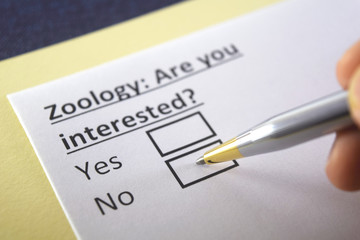 One person is answering question about zoology.