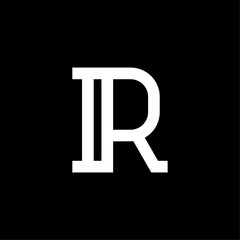 Vector Elegant Serif Logo Letter R