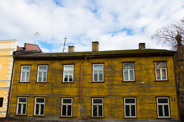 Fototapeta na wymiar the old house in Parnu, Estonia 