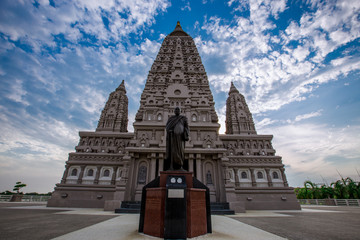 Background of religious tourist sites that tourists come to make merit, Buddhakhaya Chedi (Buddhist Maha Chedi) is located in WatPanyanantaram Temple in Pathum Thani Province, Thailand.