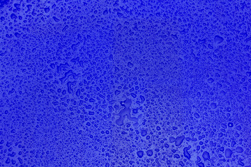 Drops of water on a green surface