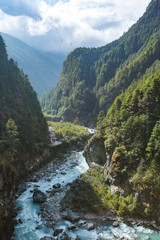Fototapeta na wymiar Bhote-Khosi river valley. Nepal