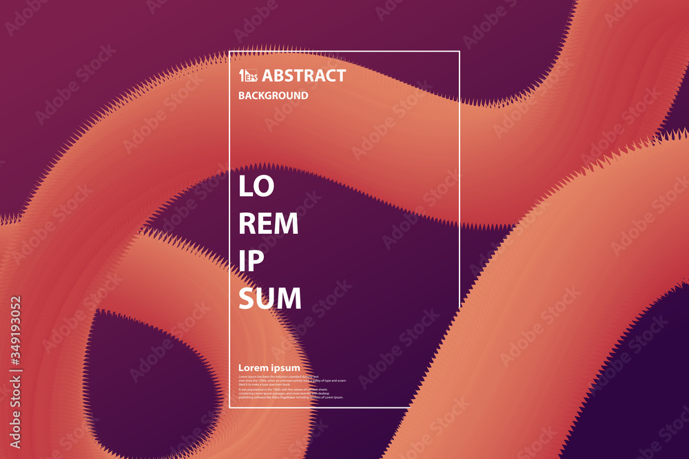 Poster abstract gradient pink and red design of fluid swirl design pattern background. illustration vector 