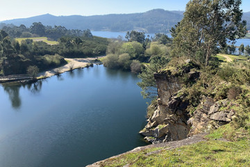 Obraz premium career lake beautiful landscape