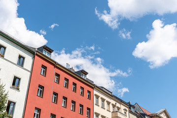 Fototapeta na wymiar Traditional buildings in Scheunenviertel quarter in Berlin Mitte