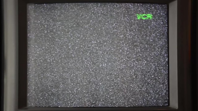 Glitch screen on an old VCR