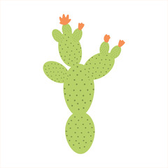 Opuntia vector illustration