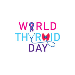 Fototapeta na wymiar World Thyroid Day banner