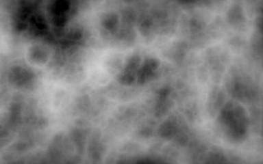 Background of abstract gray color smoke isolated on black color background. The wall of gray fog. 3D illustration