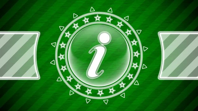 Internet icon in circle shape and green striped background. Illustration.