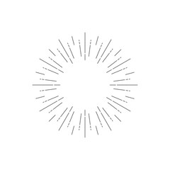 Light rays frame. Shine burst background. radiant spark.