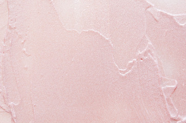 Fototapeta premium Beige smears of crushed highlighter or luminizer. - Image