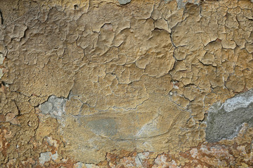 brown stucco wall, blank grunge vintage surface design