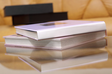 photo album in the sofa