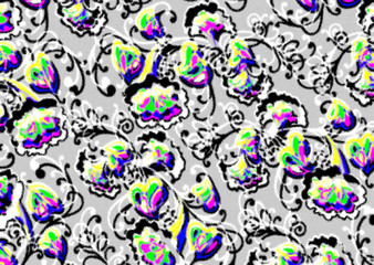 abstract beautiful floral pattern design