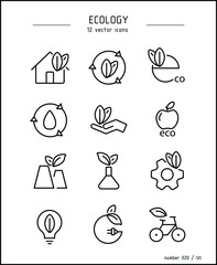 Vector images ecology and natural nature