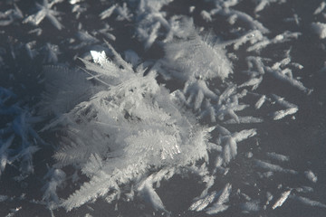 Eiskristall, Winterlandschaft, Himmel