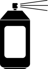 Graffiti color spray paint vector icon, street art vector icon