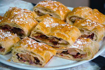 Strudel on a Plate