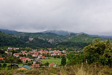 Fototapeta premium valley in Serbia during the rain