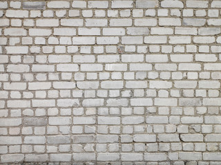 white brick wall. texture, background.