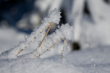 Eiskristall, Winterlandschaft, Himmel