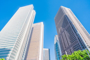 Obraz na płótnie Canvas 東京都市景観 新宿の高層ビル群 ~ Skyscrapers in Shinjuku, Tokyo, Japan's largest office district ~