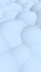 3d rendering picture of blue balls. Abstract wallpaper and background. 3D illustration