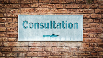 Street Sign to Consultation