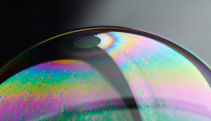 Surface of colorful bubble soap