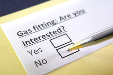 One person is answering question about gas fitting.