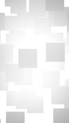 White abstract background. Misty backdrop with grey squares. 3D illustration