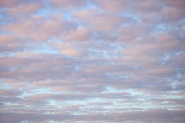Beautiful cloudy overcast day sky texture. Photo taken in Europe, Latvia.