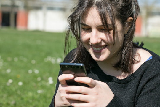 young man with mobile phone