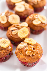 Baking banana bread