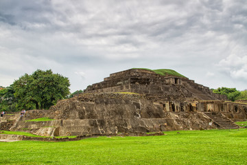 Tazumal mayan ruins in El Salvador, near Santa Ana, Central America
