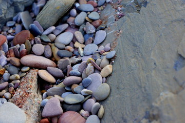 galets bord de mer 