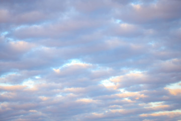 Beautiful cloudy overcast day sky texture.