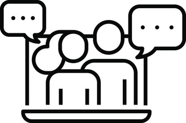 Webinar icon , vector illustration