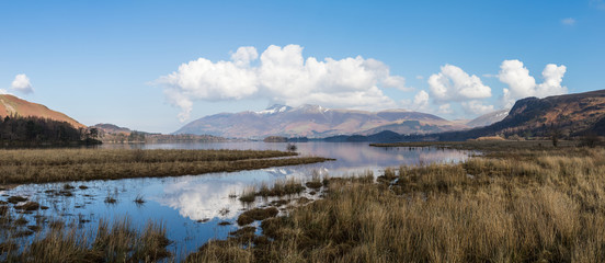 Skiddaw reflecting into Derwent Water