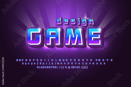 Mobile Game Logo Bright And Shiny Design Template Design Game Name Modern And Simple Style Gradient Background Bright Alphabet Vector Font Wall Mural Executioner4 Mobile Game Logo Bright And Shiny Design Template Design Game Name Modern And Simple Style Gradient Background Bright Alphabet Vector Font Wall Mural Executioner4